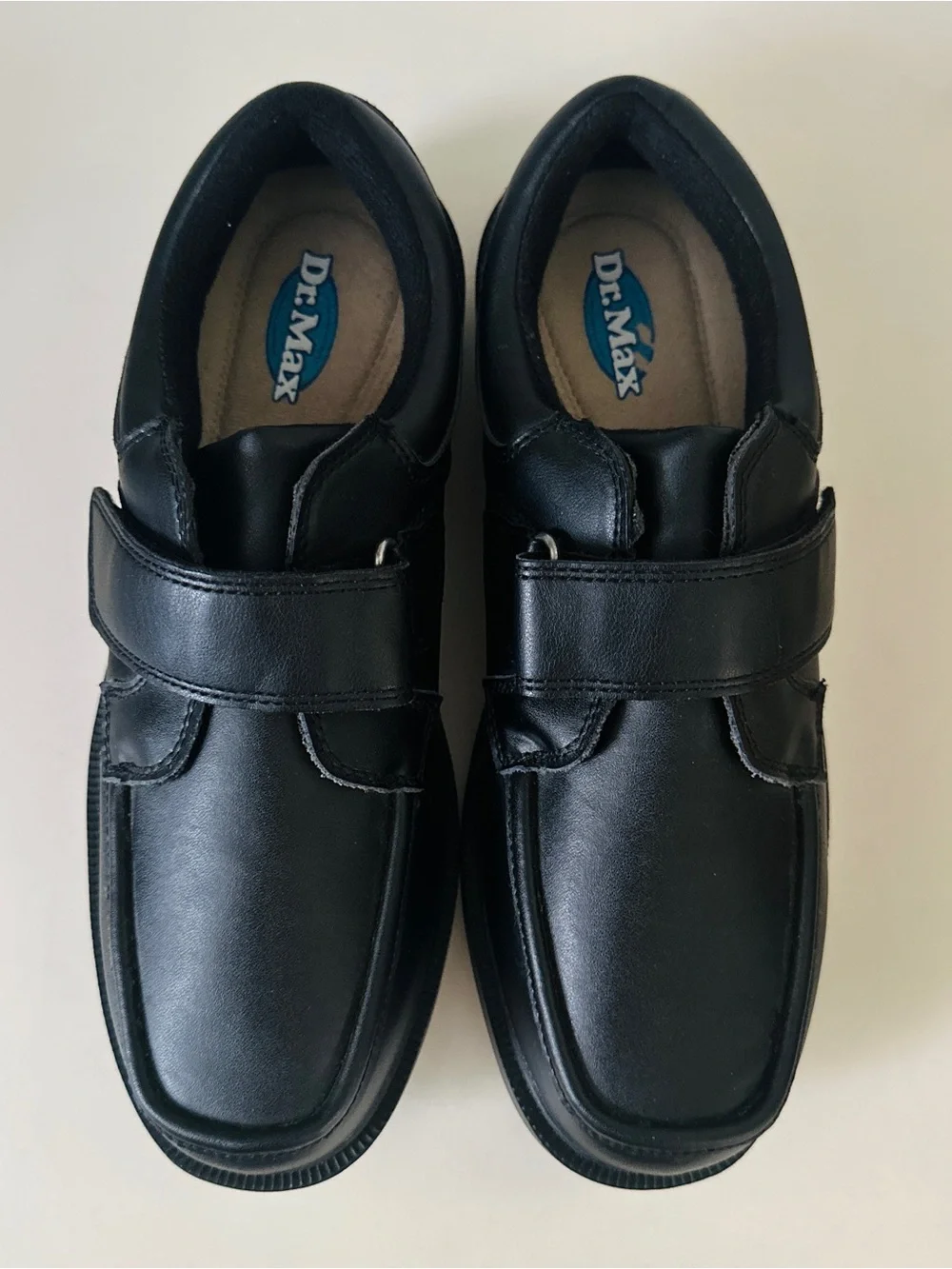 🔥Dr. Max Black Comfort Walking Shoes with Velcro Strap🖤